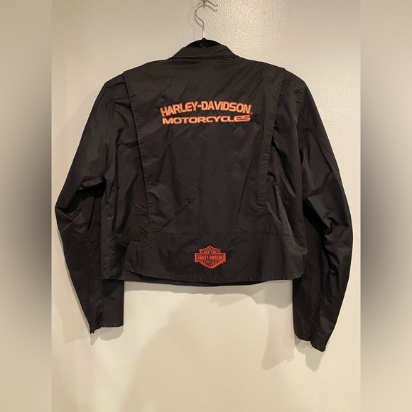 Harley Davidson Womens Jacket RN 103819 CA 03402 Womens Size XL- Black/Orange - Picture 12 of 14